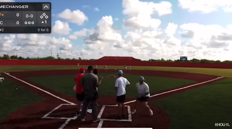 footage of baseball coach being shot